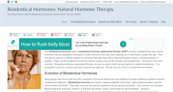 Desktop Screenshot of bioidenticaltherapy.org
