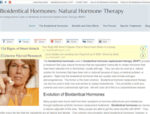 Tablet Screenshot of bioidenticaltherapy.org